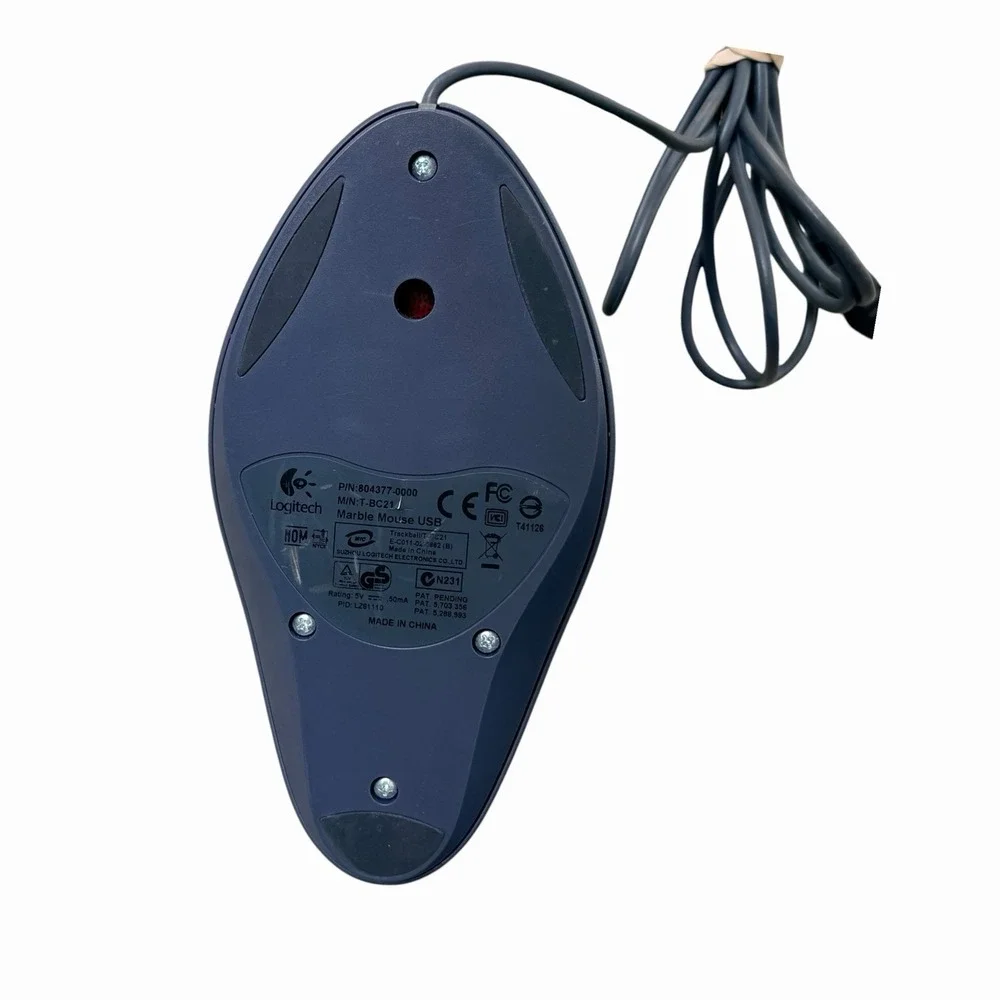 Logitech TrackMan Marble T-BC21 USB‎ Trackball Mouse 810-000767